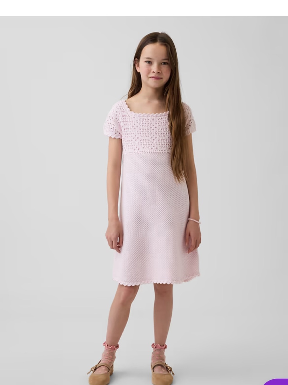 Gap Kids Crochet Sweater Dress